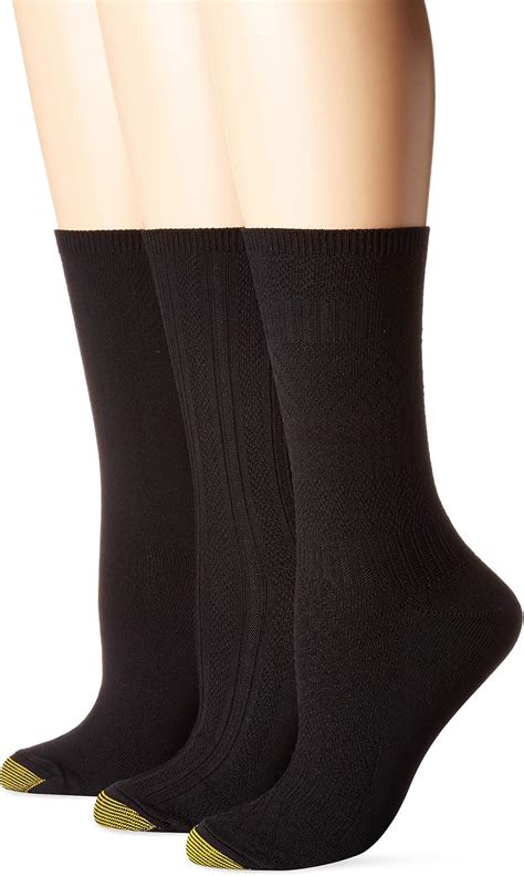 womens gold toe black socks